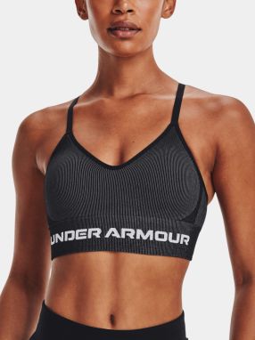 Under Armour Bra UA Seamless Low Long Rib-BLK - Women