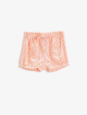 Koton Floral Shorts Pocket Elastic Waist