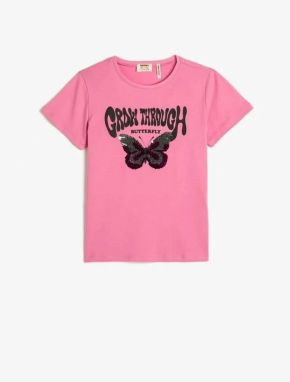 Koton Girls' T-shirt Pink 3skg10252ak