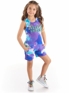 mshb&g Stay Tie-Dyeing Patterned Girl's Overalls