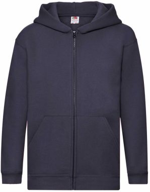 Granatowa bluza dziecięca z kapturem Zip Through Hooded Sweat Fruit of the Loom