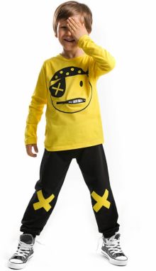 Denokids Pirate Emoji Boy's T-shirt Trousers Set