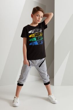 mshb&g 4 Cars Boy's T-shirt Capri Shorts Set