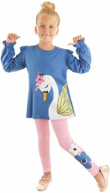 Denokids Swan Girl's Tunic Tights Set