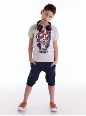 mshb&g Urban Star Boys T-shirt Capri Shorts Set