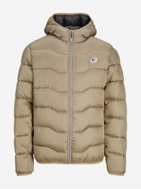 Beige Men's Quilted Winter Jack & Jones Sky Jack - Men