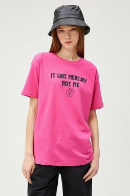 Koton Women's T-Shirt. 3sal10238k Pink.