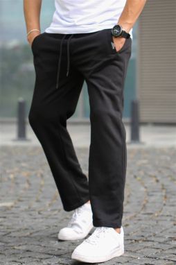 Madmext Black Basic Sweatpants 5479