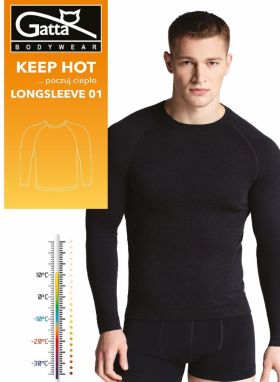 T-shirt Gatta 43027 Keep Hot Longsleeve Men M-2XL black 06