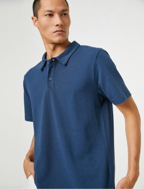 Koton Basic tričko Polo výstrih s krátkym rukávom