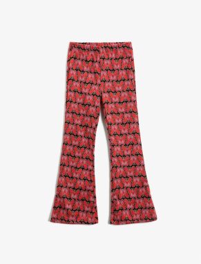 Koton Butterfly Patterned Flared Trousers