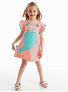 Denokids Mermaid Pink Girls Dress