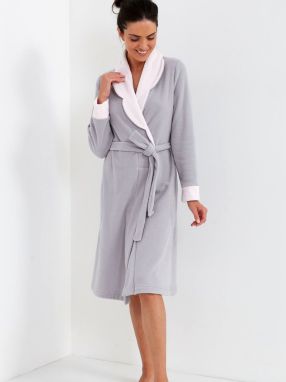 Bathrobe Cana 209 2XL-3XL grey-pink