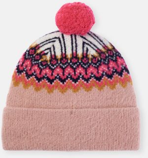 Dagi Multicolor Kids Ethnic Patterned Pompom Beanie