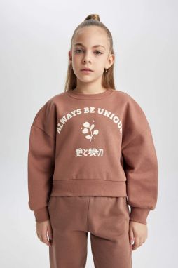 DEFACTO Relax Fit Crew Neck Sweatshirt