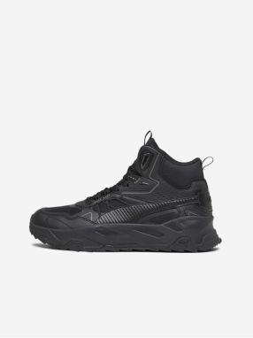 Puma Trinity Black Men's Suede Ankle Sneakers - Men's