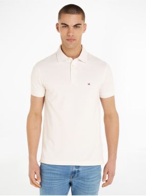 Cream Mens Polo T-Shirt Tommy Hilfiger 1985 Slim Polo - Men