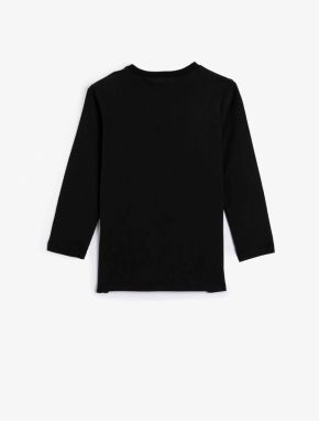 Koton 4WKB10049TK Boys' Cotton Sweat Sweat BLACK