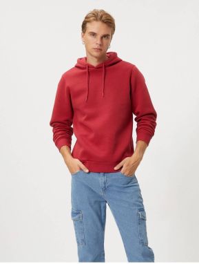 Koton 4wam70023mk Men's Sweatshirt Burgundy