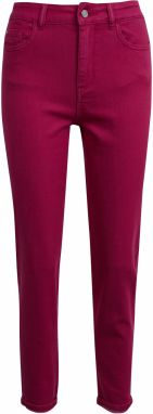 Orsay Dark Pink Women's Shortened Slim Fit Jeans - Women