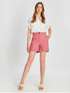 Koton Linen Shorts with Pockets