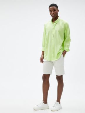 Koton Basic Shirt Classic Collar Buttoned Cotton