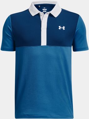 Under Armour T-Shirt UA Perf Color Block Polo-BLU - Boys