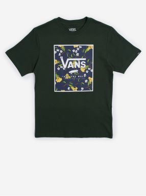 Dark green boys T-shirt VANS Print Box - Boys