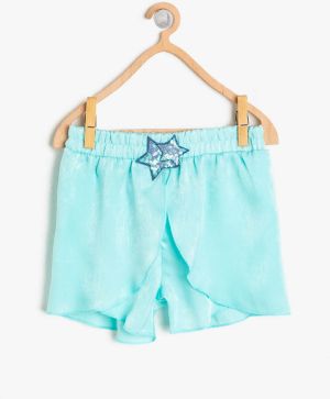 Koton Green Baby Girl Shorts With Sequin Detail