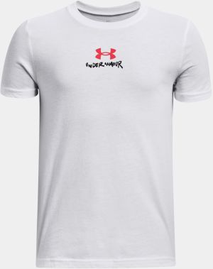 Under Armour T-Shirt UA SCRIBBLE BRANDED SS-WHT - Boys