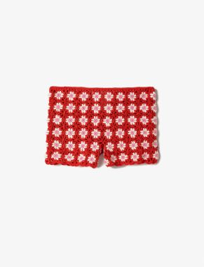 Koton Crochet Shorts Daisy Patterned