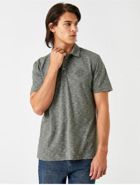 Koton Polo Neck T-Shirt Brittle Detailed