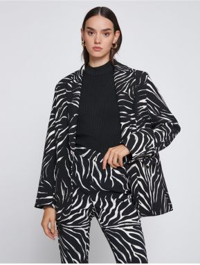 Koton Zebra Patterned Blazer Jacket