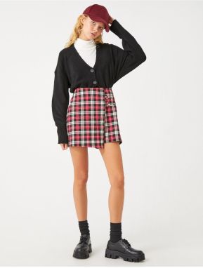 Koton Short Skirt with Metal Accessories