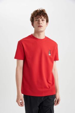 DEFACTO Regular Fit Crew Neck Printed T-Shirt