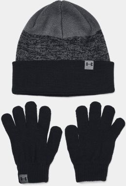 Under Armour Beanie & Glove Combo-BLK - Boys