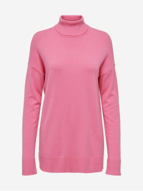 Women's pink turtleneck ONLY Ibi - Women