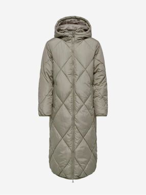 Beige women's quilted coat ONLY New Tamara - Women