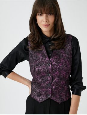 Koton Jacquard Blazer Vest