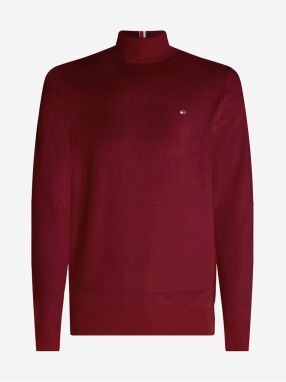 Burgundy men's turtleneck with cashmere Tommy Hilfiger - Men's