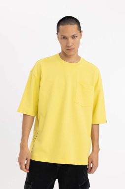 DEFACTO Loose Fit Crew Neck Printed T-Shirt