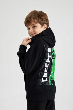DEFACTO Regular Fit Minecraft Licensed Crew Neck Sweatshirt