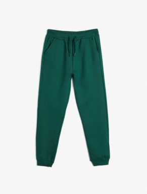 Koton Jogger Sweatpants Pocket Tie Waist Textured Cotton