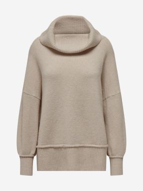 Beige women's oversize sweater ONLY Hazel - Women