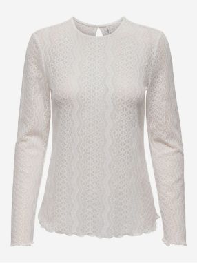 Creamy women's lace T-shirt ONLY Medelina - Women