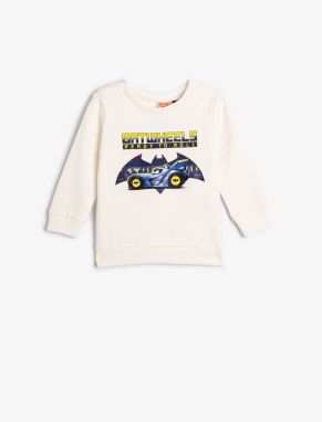 Koton Batman Sweatshirt Licensed Long Sleeve Crew Neck Cotton Raised