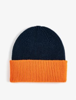 Koton Beanie Elastic Knit Color Block