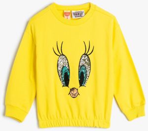 Koton Baby Girl Yellow Sweatshirt