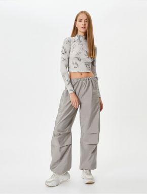 Koton Parachute Trousers Relaxed Cut Layer Detailed Pocket