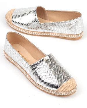 Capone Outfitters Women's Capone Silver Espadrilles